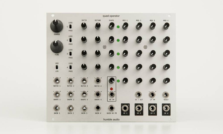 quad operator fm synth eurorack module humble audio