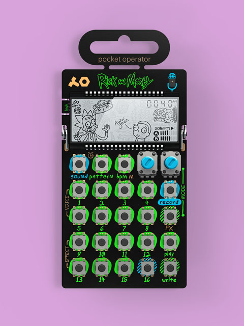 rick and morty pocket operator teenage engineering synth