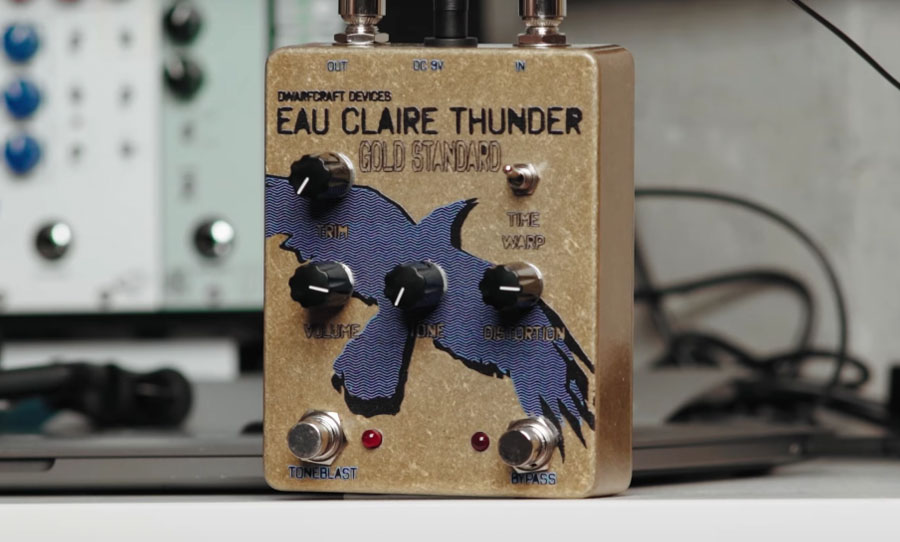 dwarfcraft devices eu claire thunder gold standard distortion boutique pedals