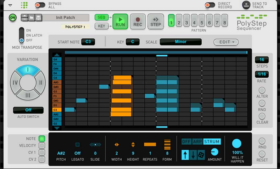 propellerhead polystep step sequencer reason