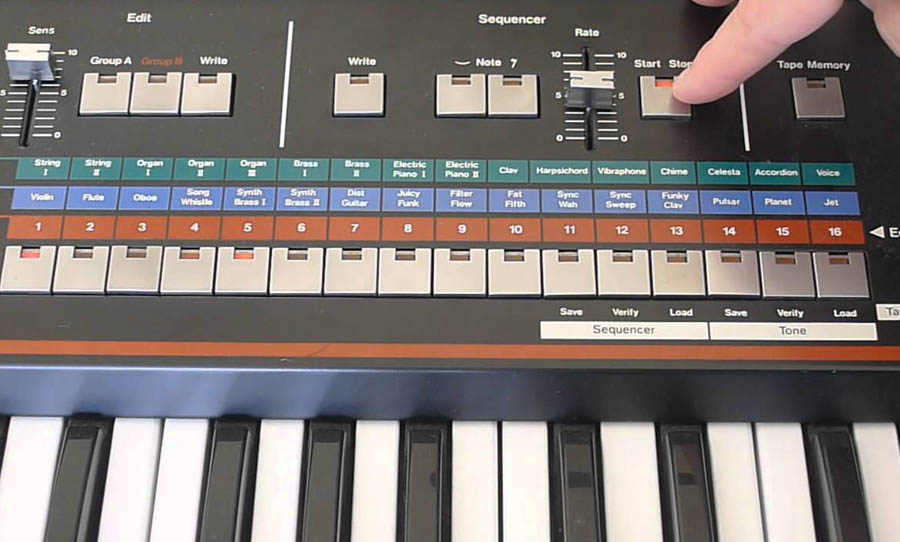 Roland JX-3P buttons